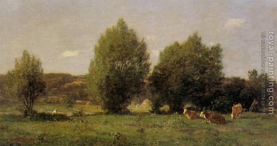 Eugene Boudin : Landscape near Honfleur